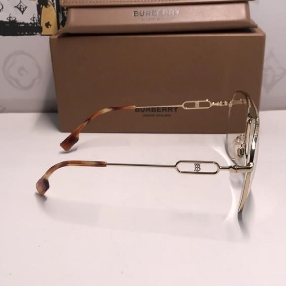 New Authentic Burberry BE3128 1808 Gold Eyeglasses - Picture 6 of 11